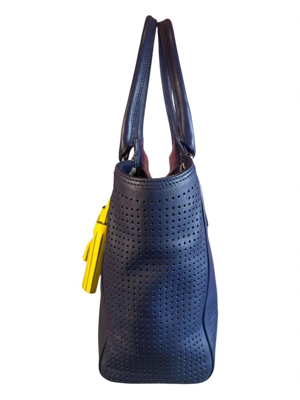 COACH Legacy Perforated Leather Candace Carryall Tote Like New - Picture 4 of 16